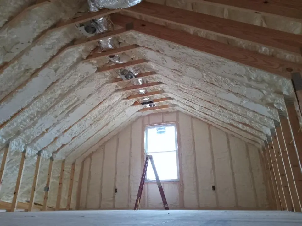 Spray foam roofing application for Crawl Space Insulation project in Wilmington